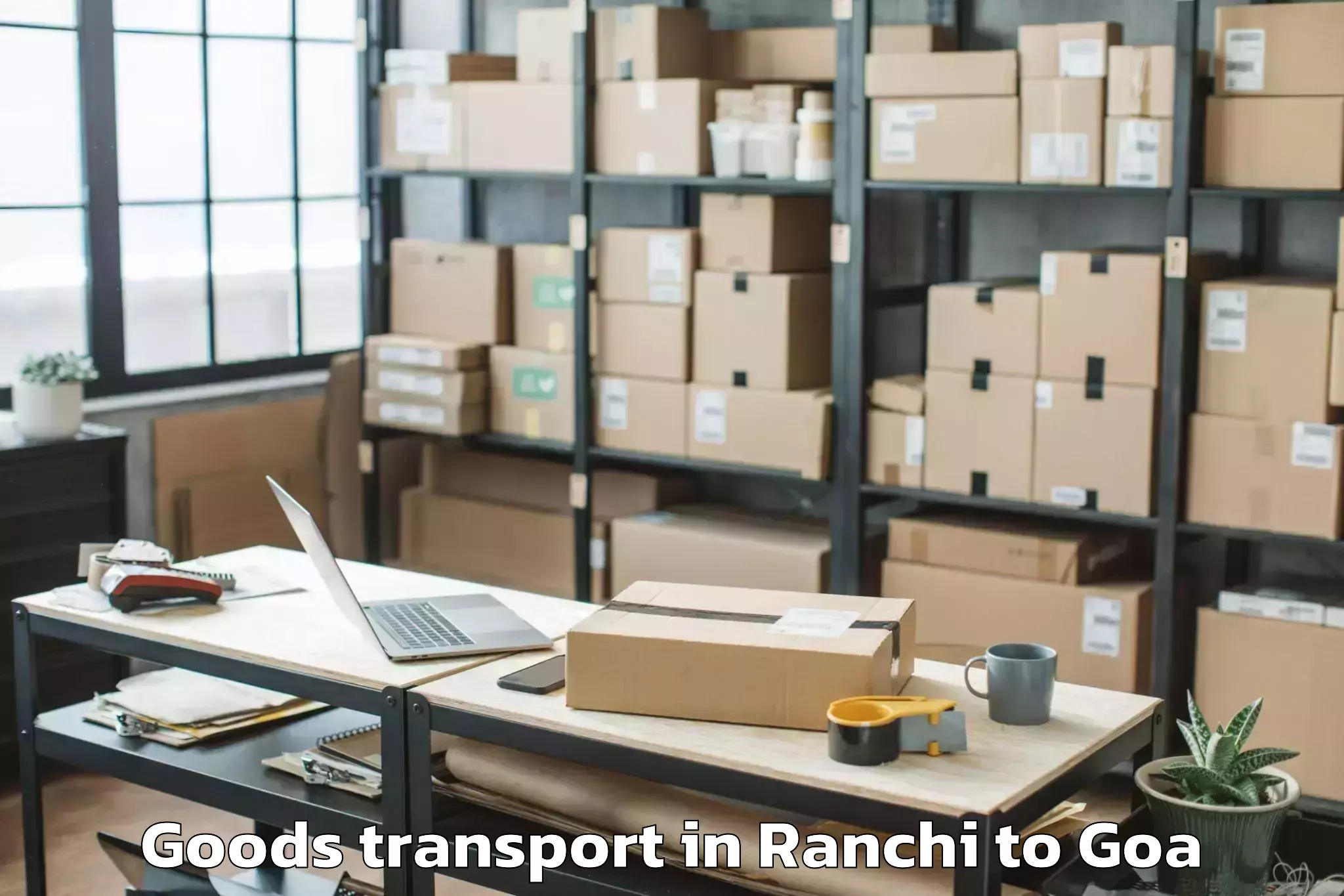 Easy Ranchi to Dabolim Airport Goi Goods Transport Booking